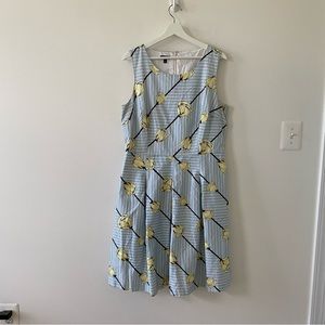 Talbots Women’s Sleeveless Fit and Flare Dress